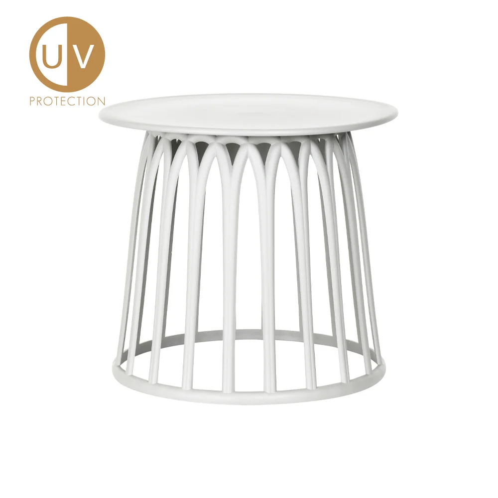 Φωτογραφία προϊόντος: BASKET SIDE TABLE ΛΕΥΚΟ 49.5x49.5x44cm