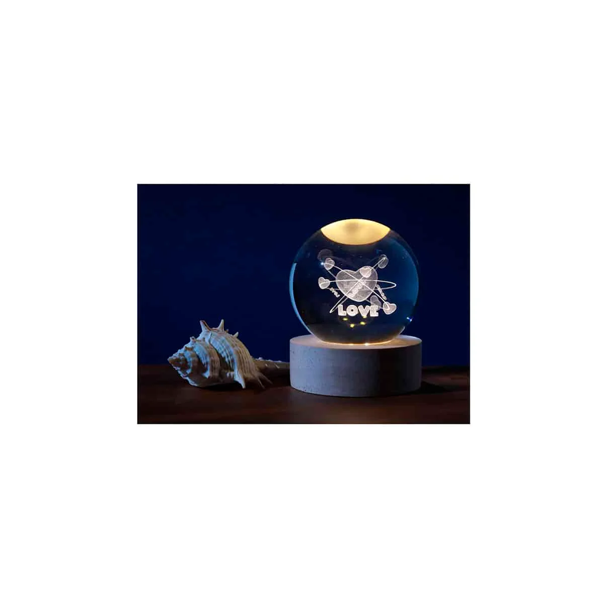 Φωτογραφία προϊόντος: i-TOTAL XL2720 ΛΑΜΠΑ CRYSTAL BALL HEART SMALL 6cm