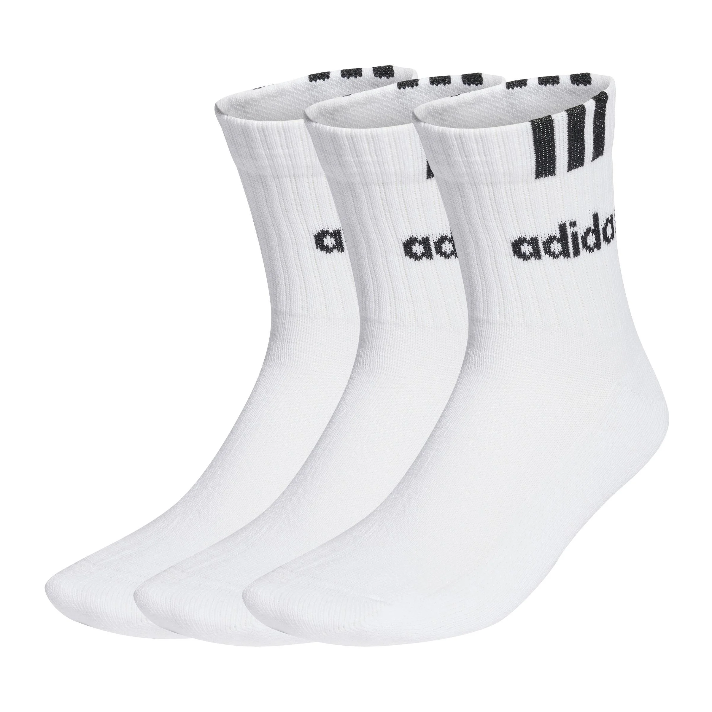 Φωτογραφία προϊόντος: Adidas Performance 3S LINEAR HALFCREW SOCKS CUSHIONED 3 PAIR PACK - WHITE