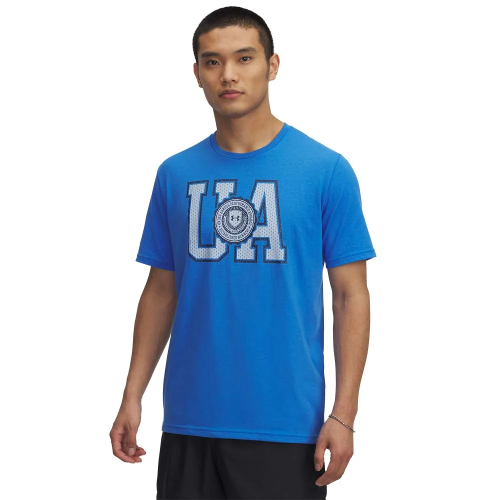 Φωτογραφία προϊόντος: Under Armour Men's College Crest Logo Shortsleeve Tee Μπλε 6005611-402 (Under Armour)