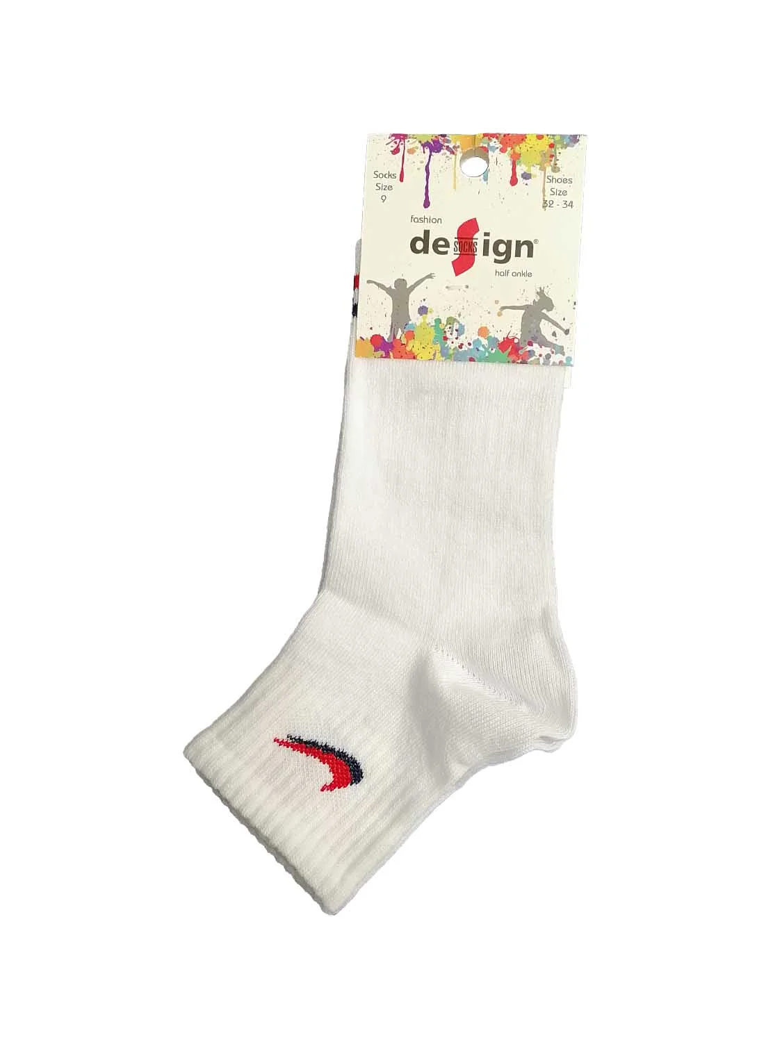 Φωτογραφία προϊόντος: Design Socks ΚΑΛΤΣΑ ΗΜΙΚΟΝΤΗ ΠΑΙΔΙΚΗ ΑΓΟΡΙΩΝ ΚΑΙ ΚΟΡΙΤΣΙΩΝ DE5111-3 - ΛΕΥΚΗ