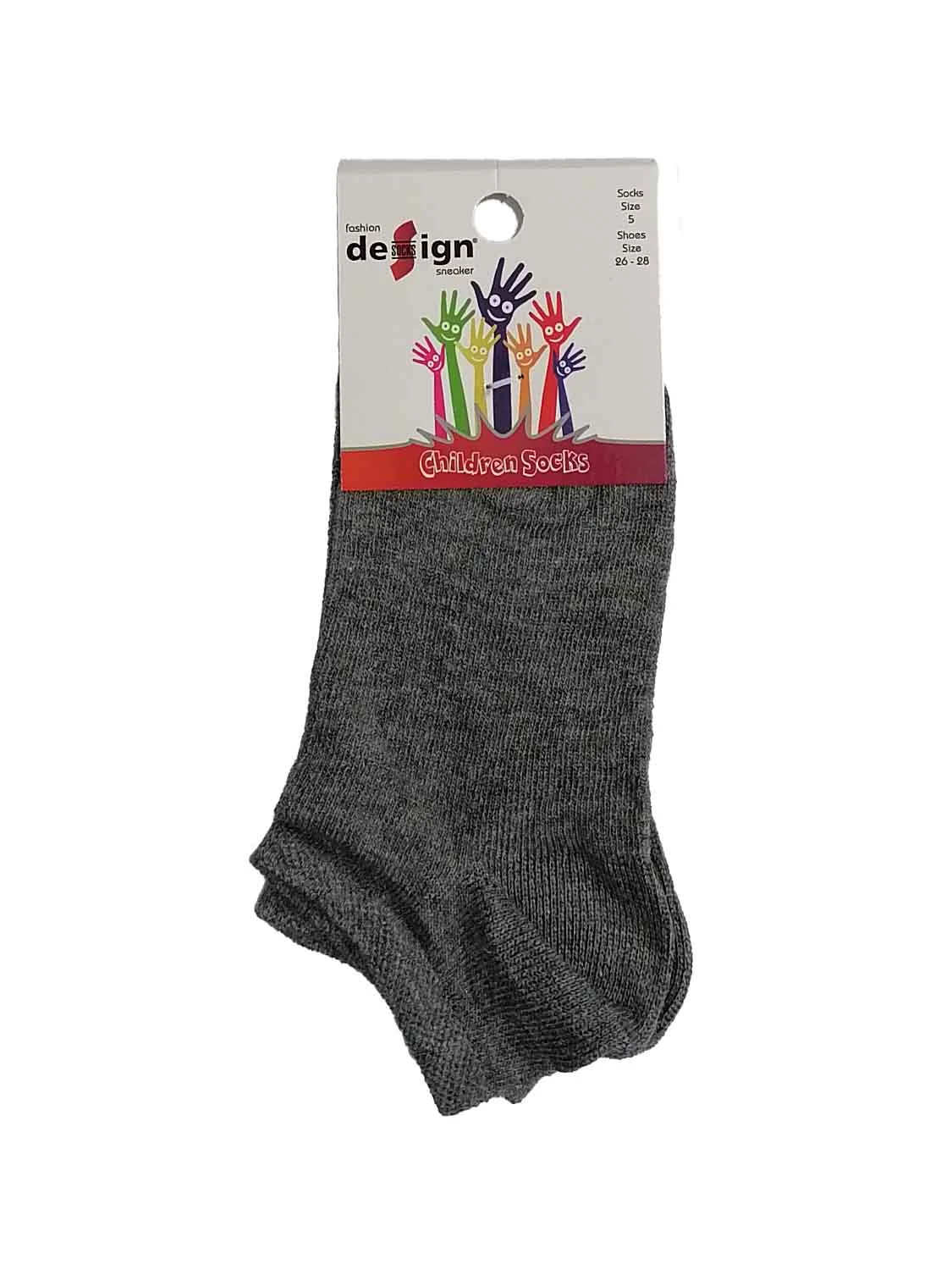 Φωτογραφία προϊόντος: Design Socks ΠΑΙΔΙΚΟ ΚΟΝΤΟ ΣΟΣΟΝΙ ΑΓΟΡΙΩΝ ΚΑΙ ΚΟΡΙΤΣΙΩΝ DESIGN 5009 5001002 - ΓΚΡΙ
