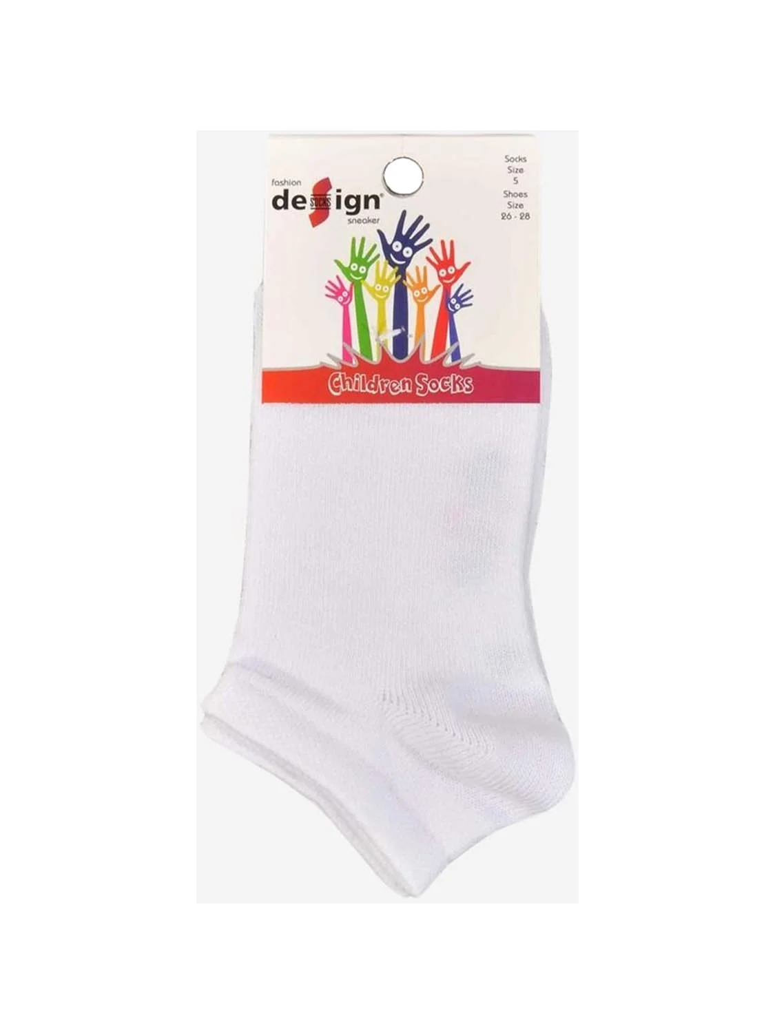 Φωτογραφία προϊόντος: Design Socks ΠΑΙΔΙΚΟ ΚΟΝΤΟ ΣΟΣΟΝΙ ΑΓΟΡΙΩΝ ΚΑΙ ΚΟΡΙΤΣΙΩΝ DESIGN 5009 5001002 - ΛΕΥΚΟ