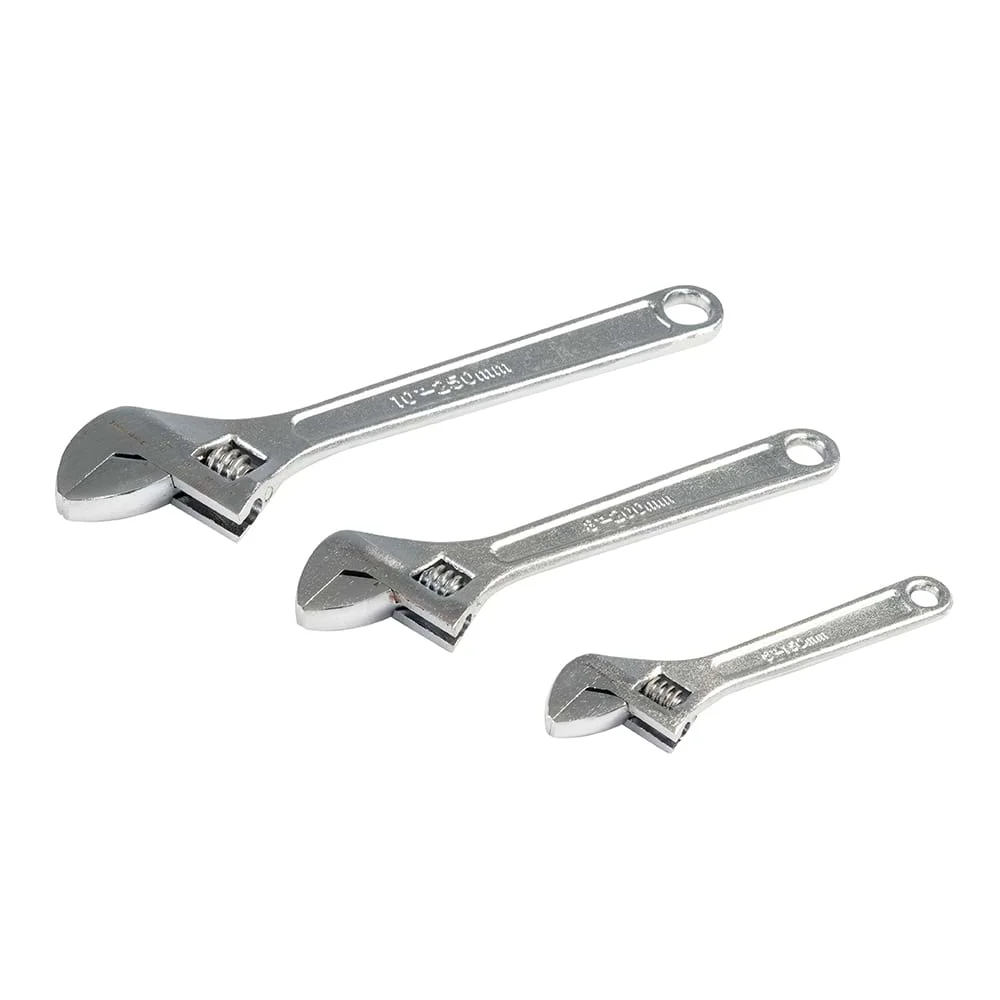 Φωτογραφία προϊόντος: Γαλλικά Κλειδιά Silverline WR03 150mm, 200mm +amp; 250mm Σετ 3 τεμαχίων