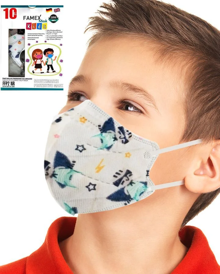Φωτογραφία προϊόντος: Μάσκες Παιδικές FFP2 Famex Astrokid Σετ 10 Τεμ.