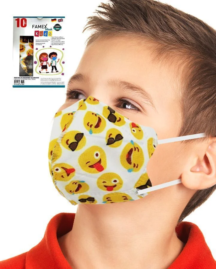 Φωτογραφία προϊόντος: Μάσκες Παιδικές FFP2 Famex Emoji Σετ 10 Τεμ.