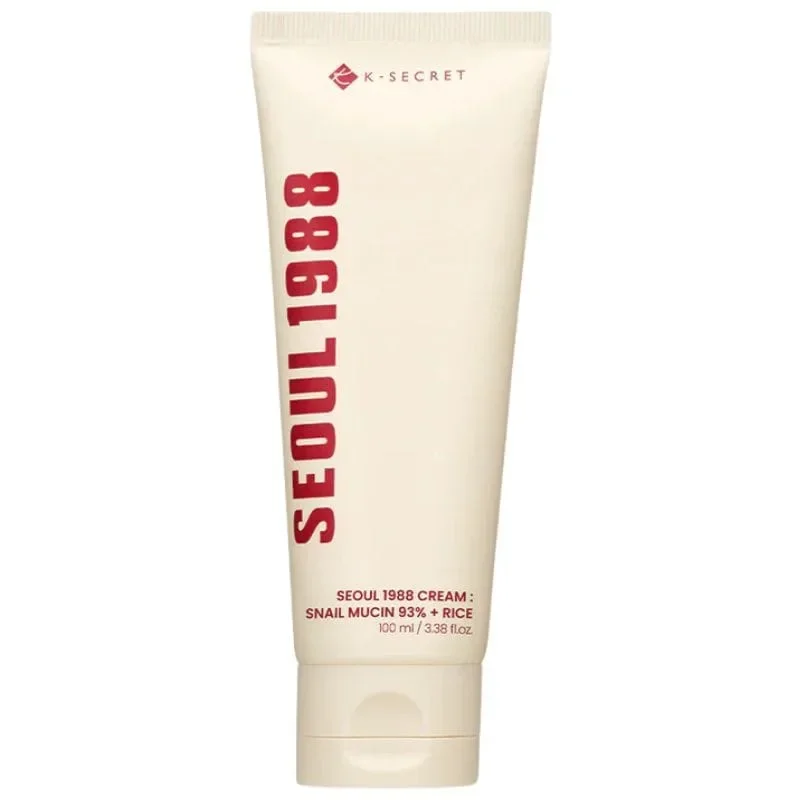 Φωτογραφία προϊόντος: K-Secret Seoul 1988 Cream Snail Mucin 93% & Rice Αναπλαστική Κρέμα Προσώπου Με Έκκριμα Σαλιγκαριού & Εκχυλίσματα Ρυζιού 100ml