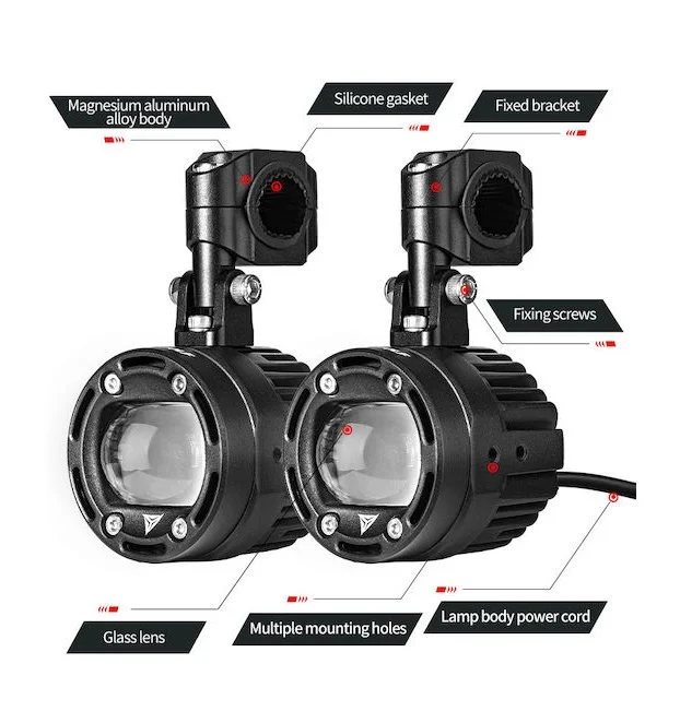 Φωτογραφία προϊόντος: OEM Motowolf Προβολάκια Μοτοσυκλέτας 2τμχ 000.230.15206