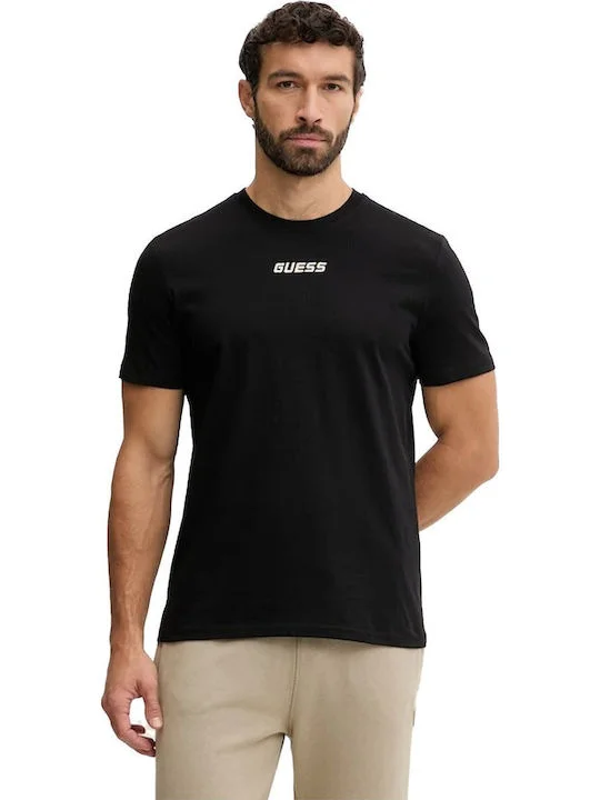 Φωτογραφία προϊόντος: Guess ανδρικό βαμβακερό t-shirt regular fit μαύρο Z6RI00I3Z14-JBLK