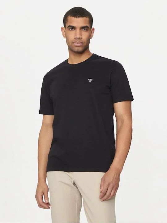Φωτογραφία προϊόντος: Guess ανδρικό βαμβακερό t-shirt regular fit μαύρο M4YI0AKCCM1-JBLK