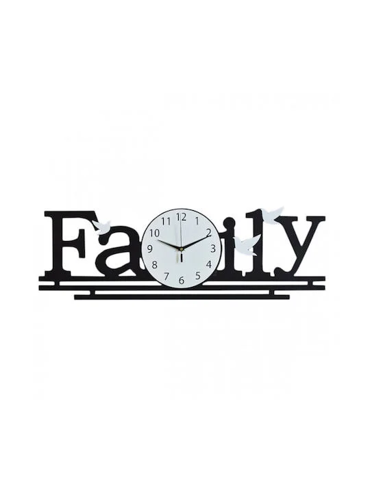 Φωτογραφία προϊόντος: OEM Family Ρολόι Τοίχου Μεταλλικό 80x26cm SDS-19547