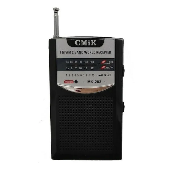 Φωτογραφία προϊόντος: OEM CMiK MK-203 Φορητό Ραδιόφωνο Μπαταρίας Ασημί