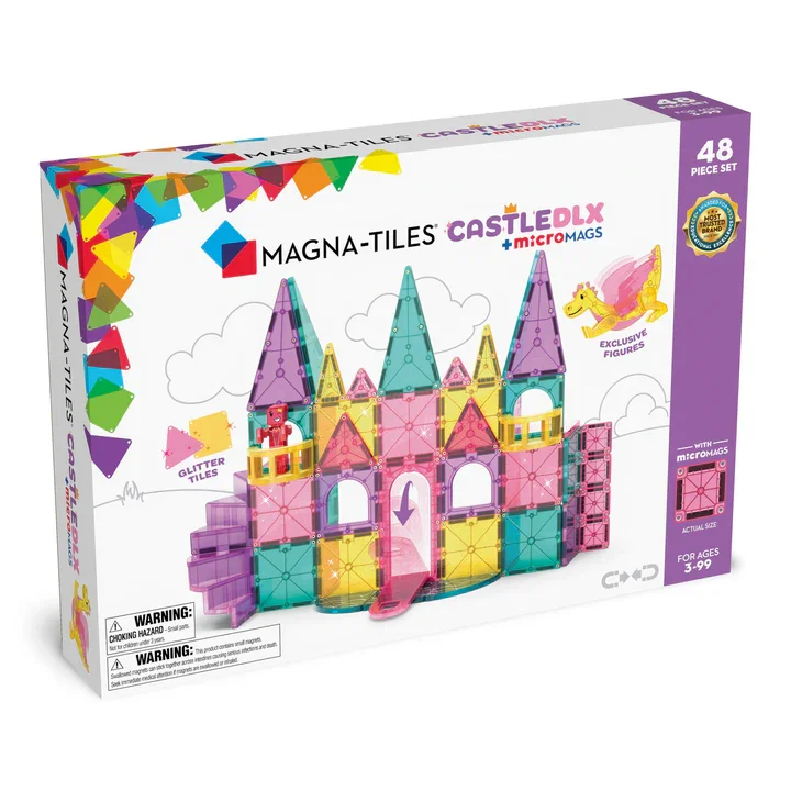 Φωτογραφία προϊόντος: Magna-Tiles Μαγνητικό Παιχνίδι 48 κομματιών Castle DLX 3ετών+ Magna Tiles 242048
