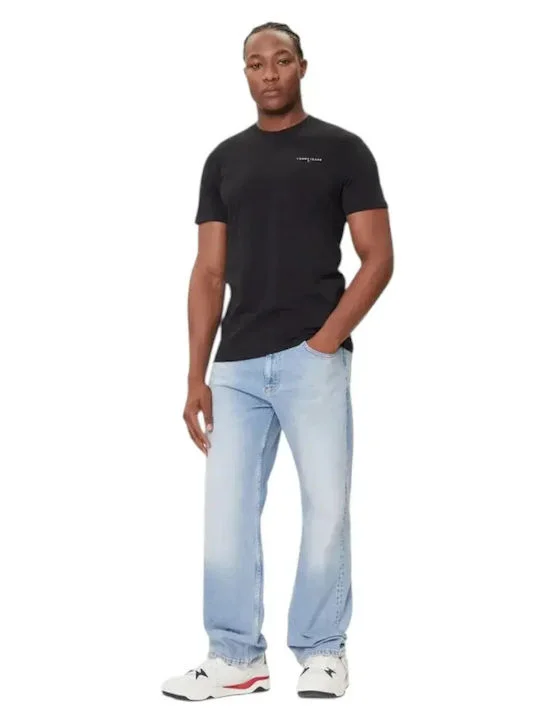 Φωτογραφία προϊόντος: Tommy Jeans ανδρικό βαμβακερό slim t-shirt μαύρο DM0DM21780-BDS