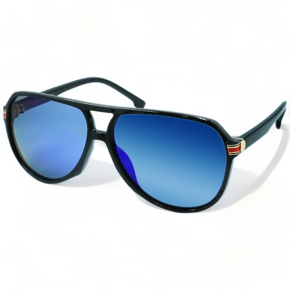 Φωτογραφία προϊόντος: OPTOSQUAD Unisex Γυαλιά Ηλίου Polarized Οβάλ με Μαύρο Κοκκάλινο Σκελετό και Μπλε ιριδίζον Φακό PK8256160078