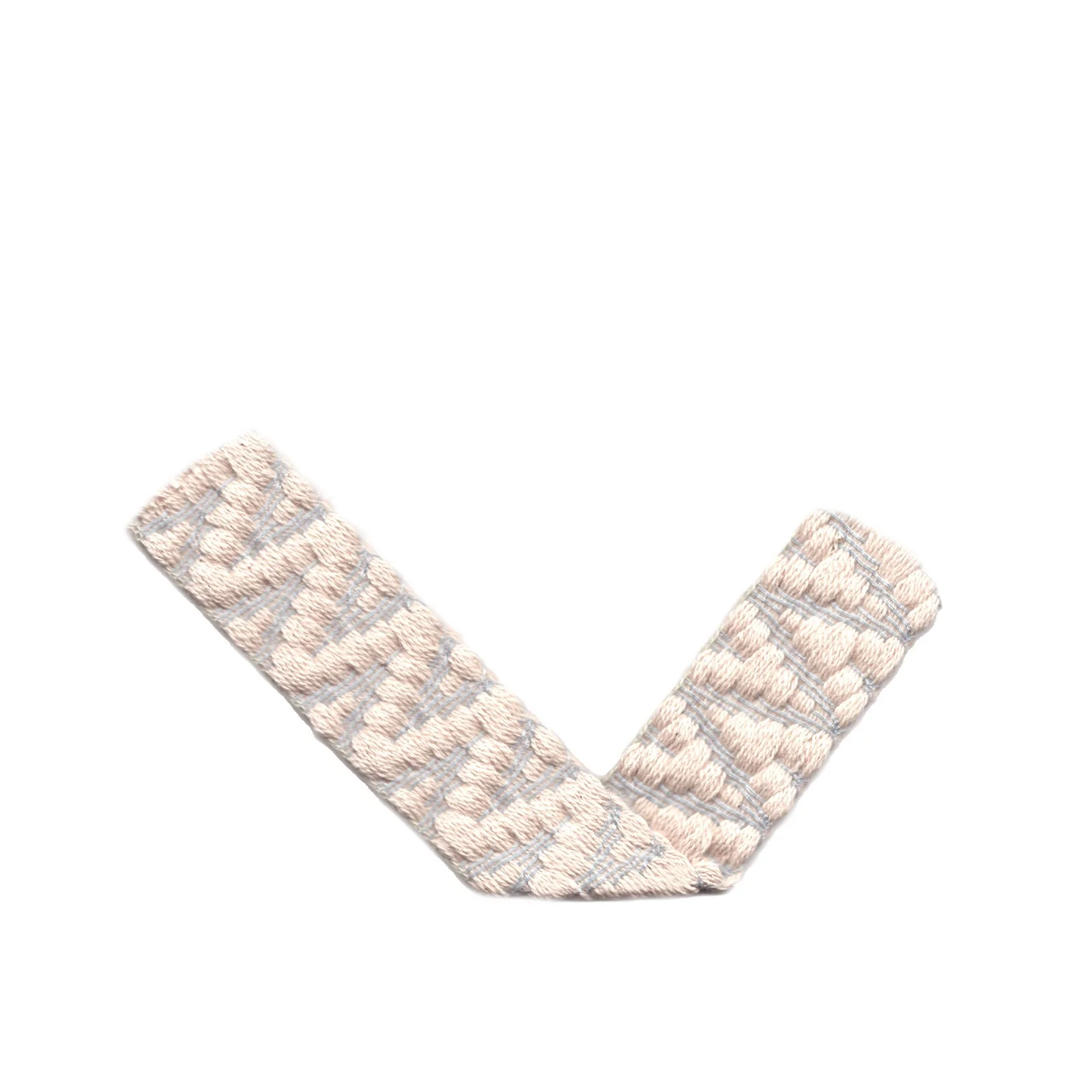Φωτογραφία προϊόντος: Tape Belt Woven Aztec Ecru Base- Light Blue 2.5 Cm