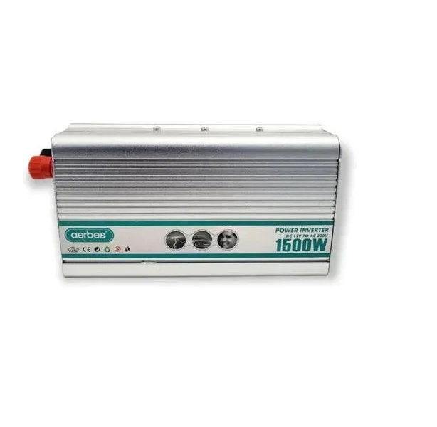 Φωτογραφία προϊόντος: OEM Inverter Αυτοκινήτου Καθαρού Ημιτόνου 1500W για Μετατροπή 12V DC σε 220V AC AB-Q014