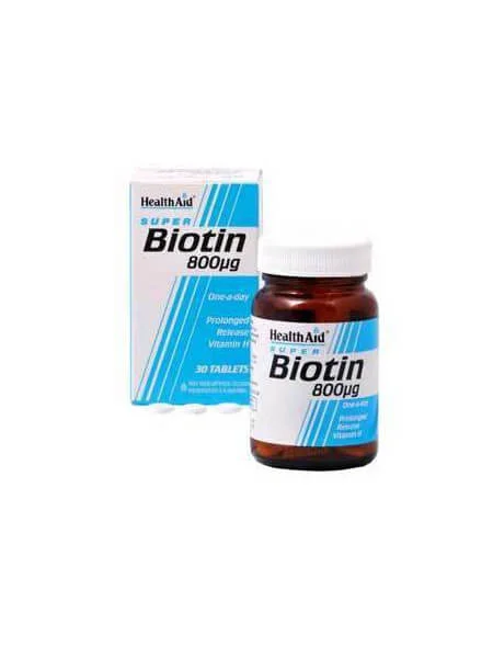 Φωτογραφία προϊόντος: Health Aid Biotin (vitamin H) 800μg 30 vetabs