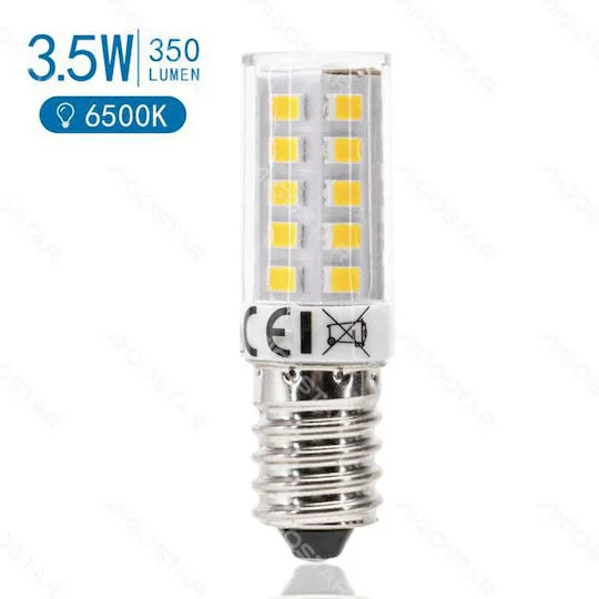 Φωτογραφία προϊόντος: OEM Aigostar Ντουί Λάμπα LED για Ντουί E14 Ψυχρό Λευκό 350lm 104400
