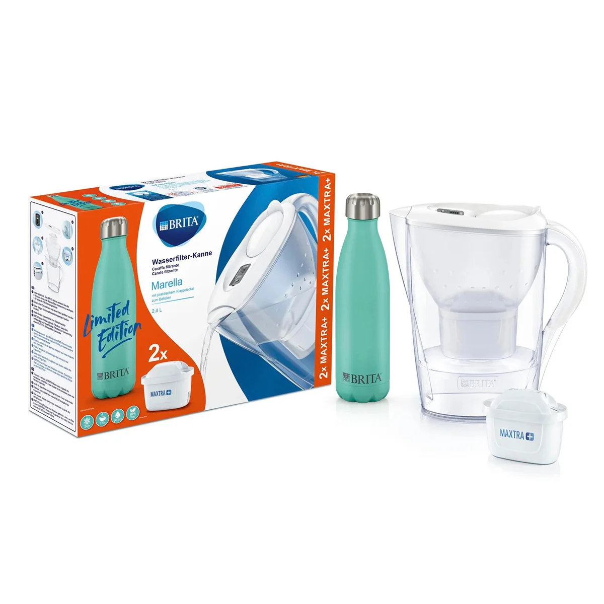 Φωτογραφία προϊόντος: Κανάτα Φίλτρο Brita Marella-2400ml +amp; Θερμός +amp; 2 Maxtra+
