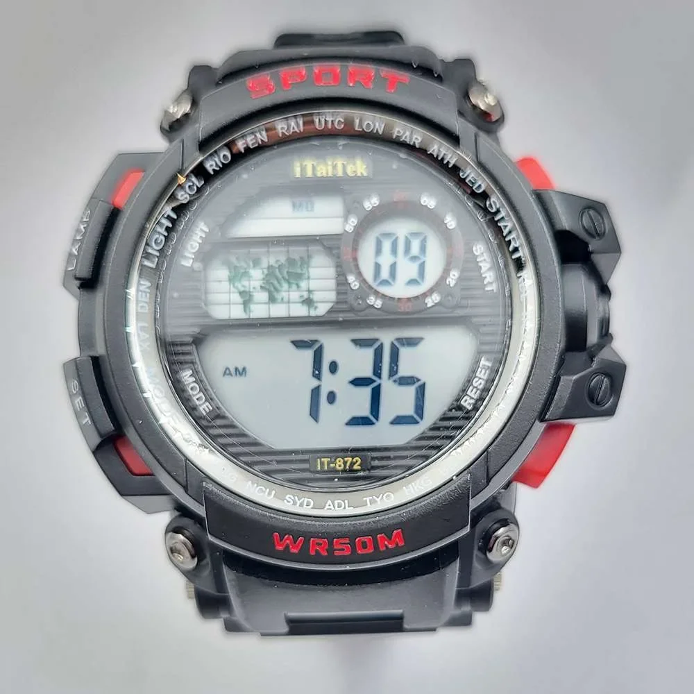 Φωτογραφία προϊόντος: OEM Sport ρολόϊ chrono κόκκινο
