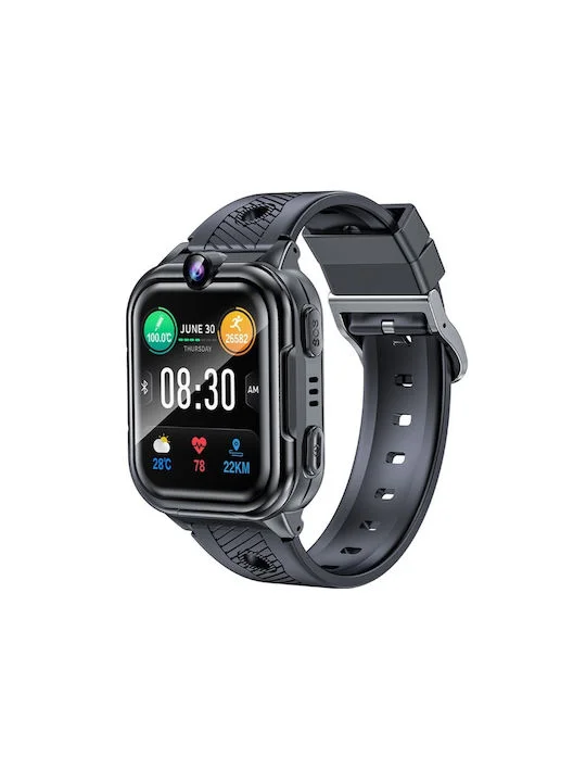 Φωτογραφία προϊόντος: OEM Awei Παιδικό Smartwatch με GPS και Καουτσούκ/Πλαστικό Λουράκι Μαύρο H30BLACK