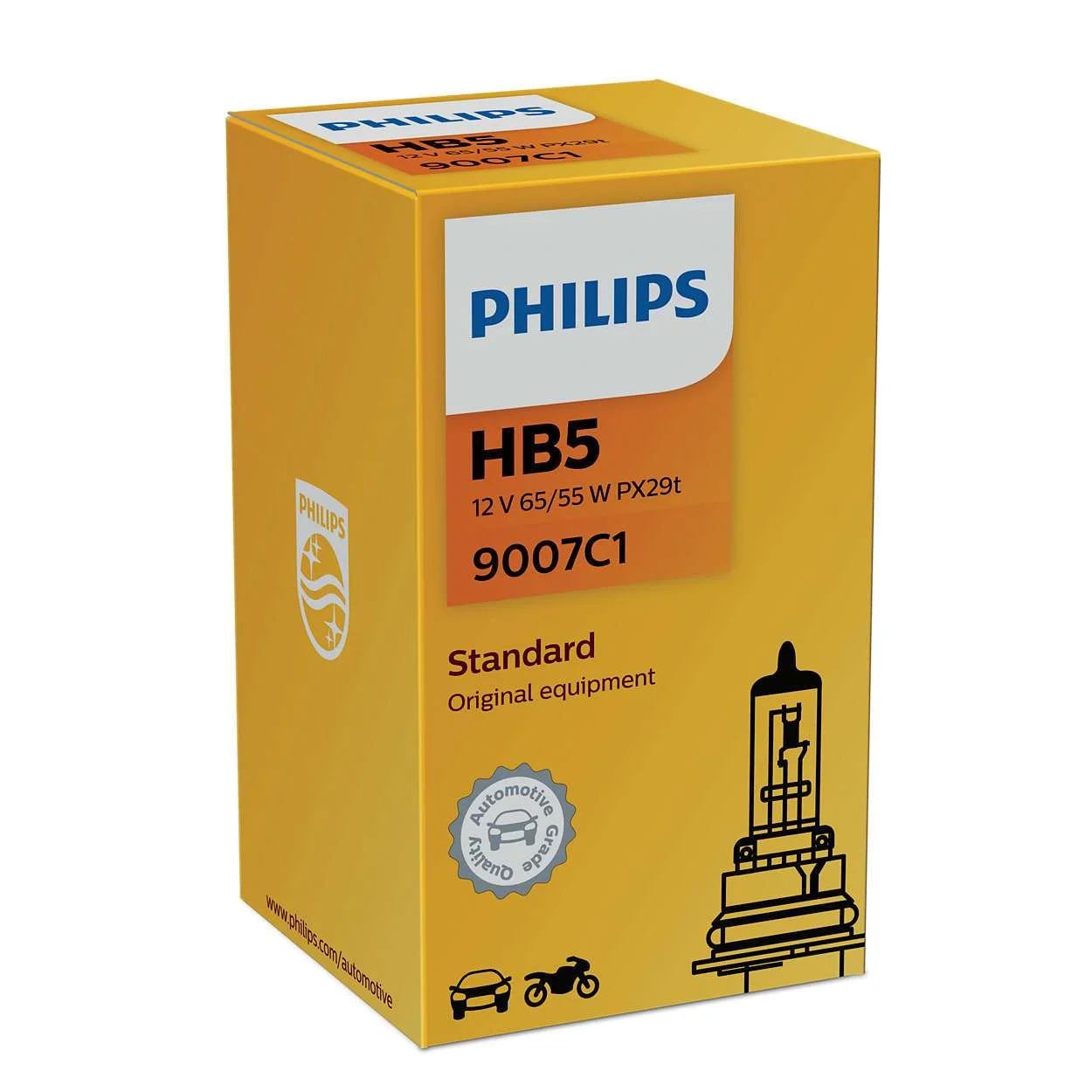 Φωτογραφία προϊόντος: PHILIPS HB5 12V 65/55W PX29t Standard 9007C1 1τμχ