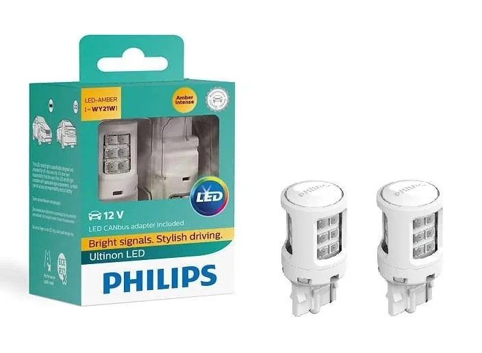 Φωτογραφία προϊόντος: PHILIPS WY21W LED + SmartCanbus 12V 0,75W Wx3x16q Ultinon 2τμχ 11065ULAX2