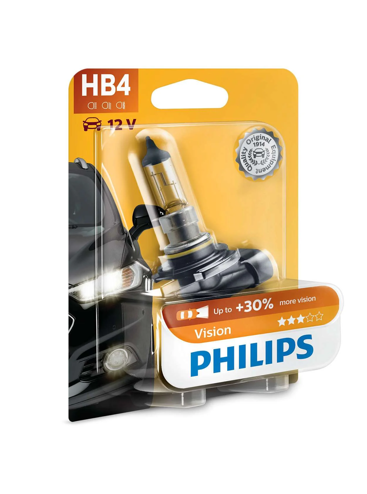 Φωτογραφία προϊόντος: PHILIPS HB4 12V 51W P22d Vision +30% Περισσ.Φως (9006PRB1) 1τμχ