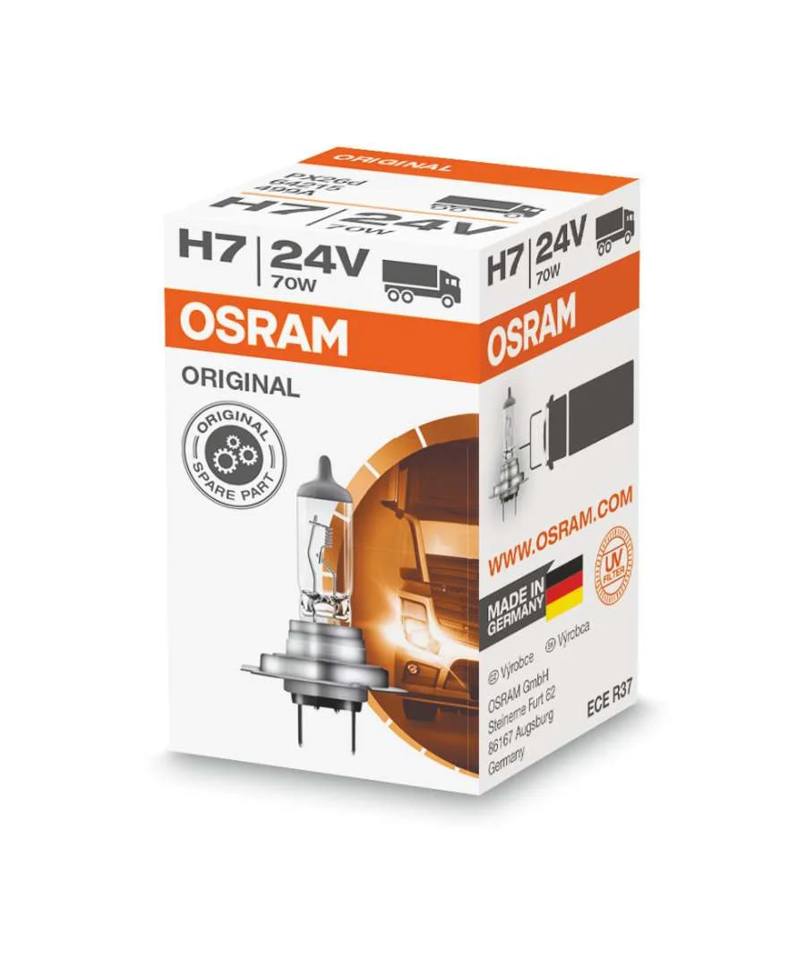Φωτογραφία προϊόντος: OSRAM Η7 24V 70W Original Line (64215) 1τμχ
