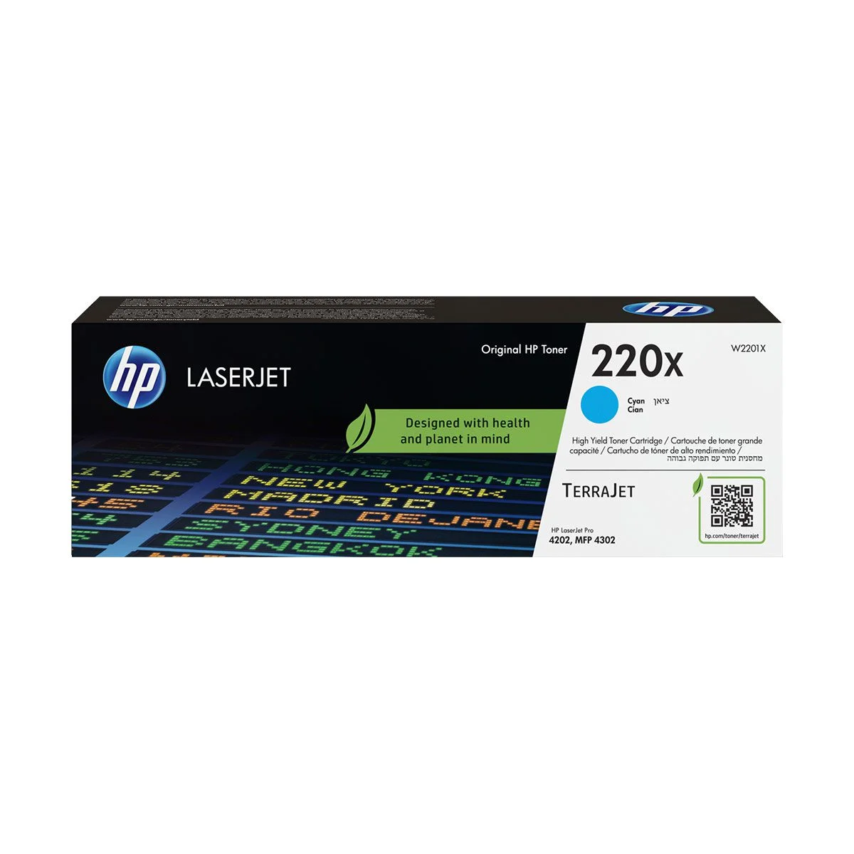 Φωτογραφία προϊόντος: Hewlett Packard HP 220X Cyan Original LaserJet Toner Cartridge - W2201X