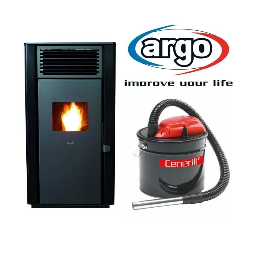 Φωτογραφία προϊόντος: Σόμπα Pellet Bruciapellet 65 7,2Kw + Δώρο Σκούπα Στάχτης