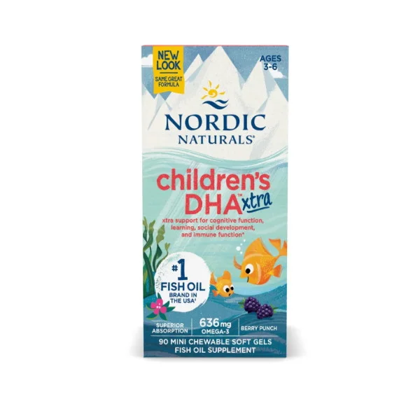 Φωτογραφία προϊόντος: Children's DHA Xtra 636mg x 90 softgels - Nordic Naturals