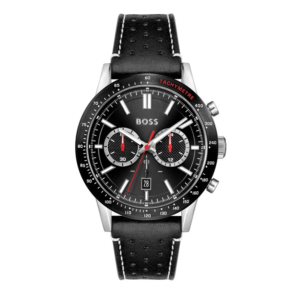 Φωτογραφία προϊόντος: Boss Mens Watch Leather Black Dial Chronograph 1513920