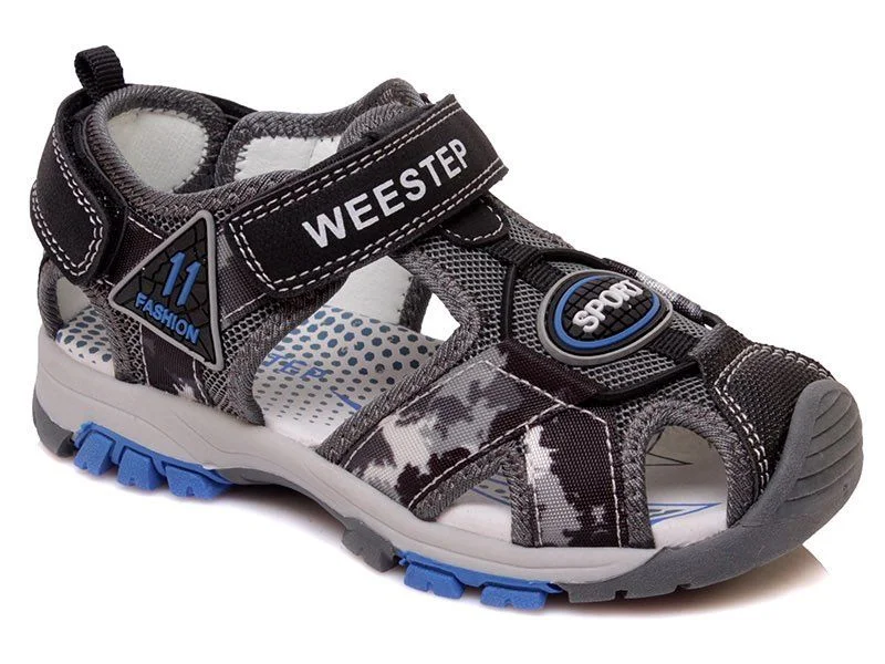 Φωτογραφία προϊόντος: Weestep κλειστό πέδιλο για αγόρι σε μαύρο και μπλε χρώμα