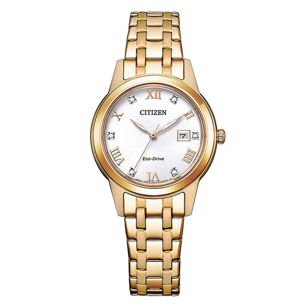 Φωτογραφία προϊόντος: CITIZEN Eco-Drive Crystals Rose Gold Stainless Steel Bracelet FE1243-83A