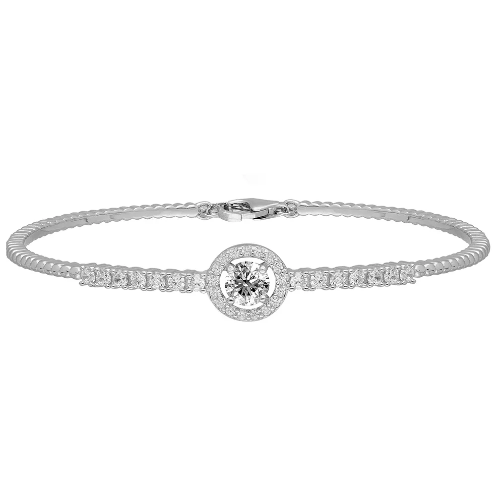 Φωτογραφία προϊόντος: Βραχιόλι με Moissanite Diamonds από Ασήμι VR2032