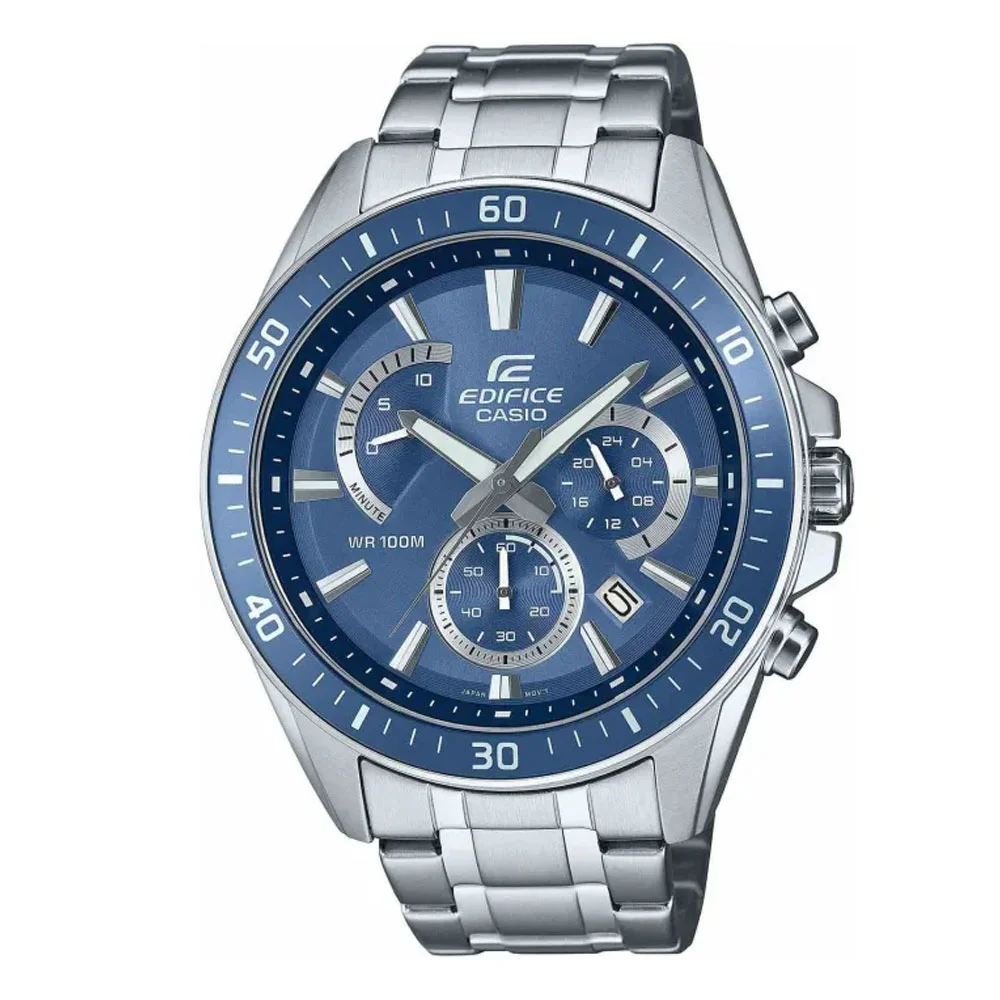 Φωτογραφία προϊόντος: CASIO Edifice Chronograph Silver Stainless Steel Bracelet EFR-552D-2AVUEF