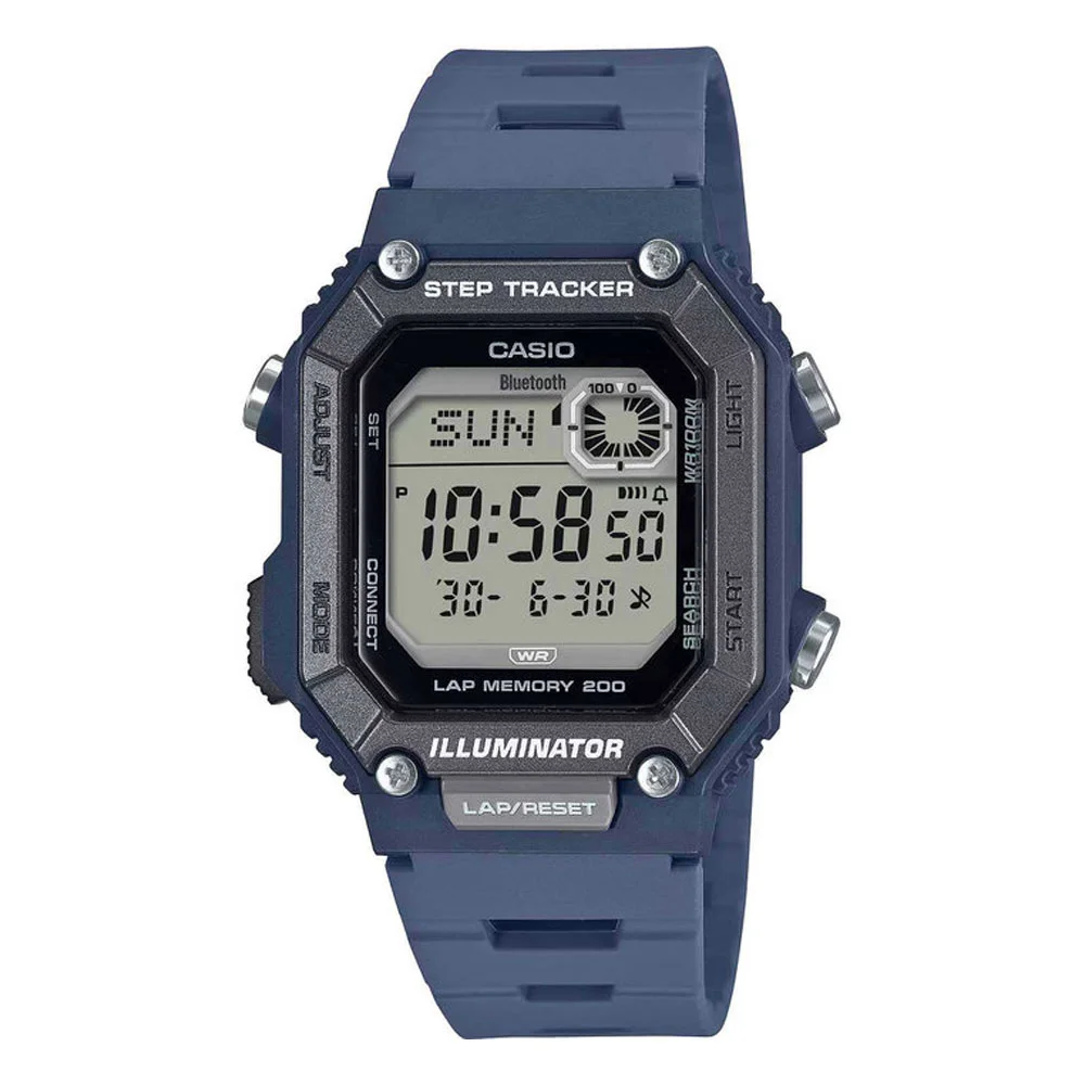 Φωτογραφία προϊόντος: CASIO Collection Dual Time Chronograph Blue Plastic Strap WS-B1000-2AVEF