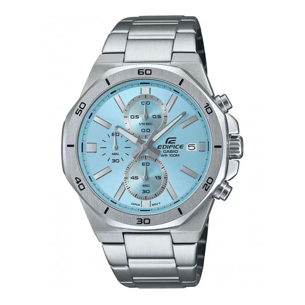 Φωτογραφία προϊόντος: CASIO Edifice Chronograph Silver Stainless Steel Bracelet EFV-640D-2BVUEF