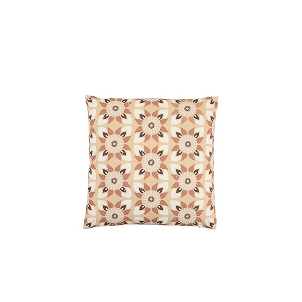 Φωτογραφία προϊόντος: Plastona Μαξιλάρι poly αδιαβ.brown flowers 45X45