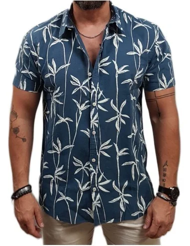 Φωτογραφία προϊόντος: Rebase - 251RGS-5051 - Short Sleeve Shirt - Olive Haze - Κοντομάνικο Πουκάμισο