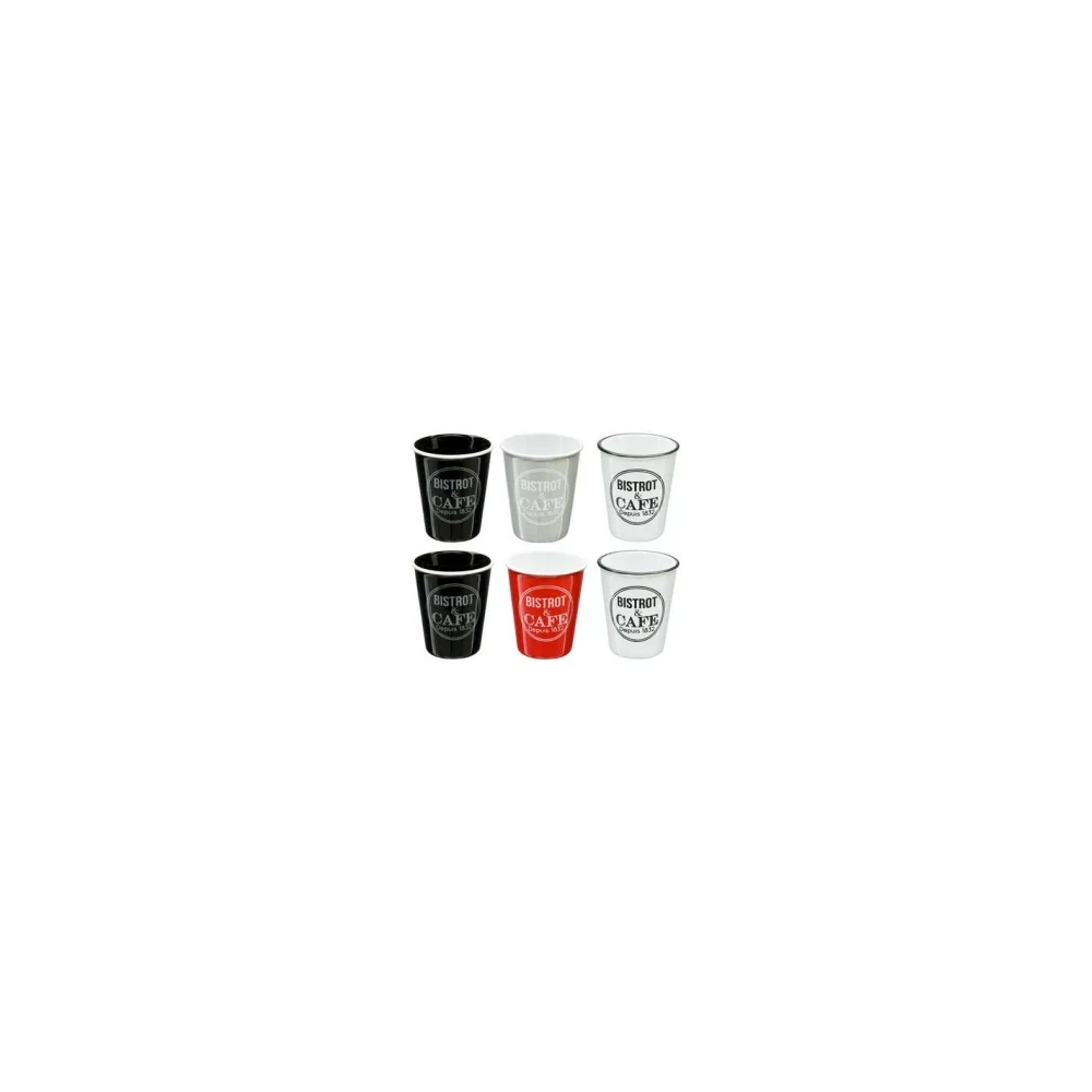 Φωτογραφία προϊόντος: Plastona Κούπες espresso bistrot 3χρ. κεραμικό σ/6