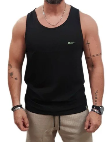 Φωτογραφία προϊόντος: Rebase- 251RTSL-9023 - Sleeveless T-Shirt - White - Μπλούζα αμάνικη
