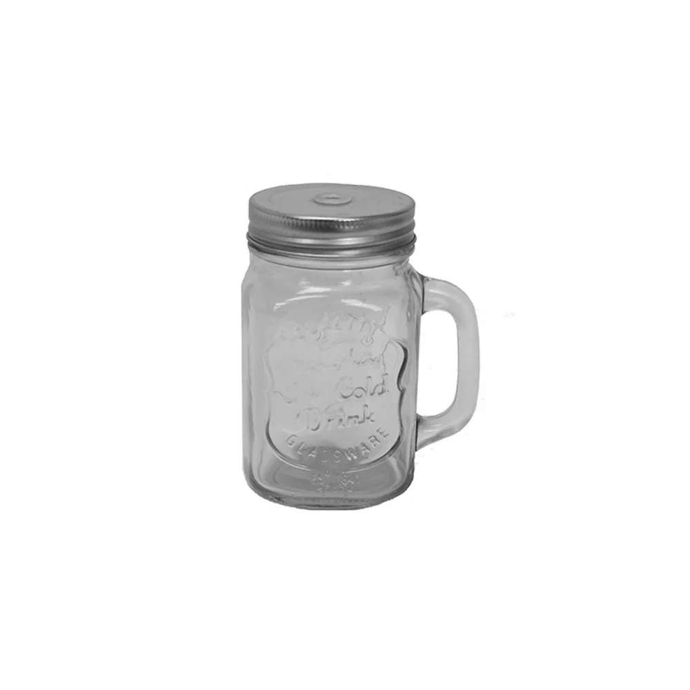 Φωτογραφία προϊόντος: Plastona Ποτήρι γυαλ.λαβή & inox καπάκι 400ml