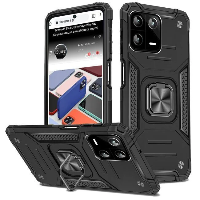 Φωτογραφία προϊόντος: Armor Ringstand Case Black Xiaomi 13
