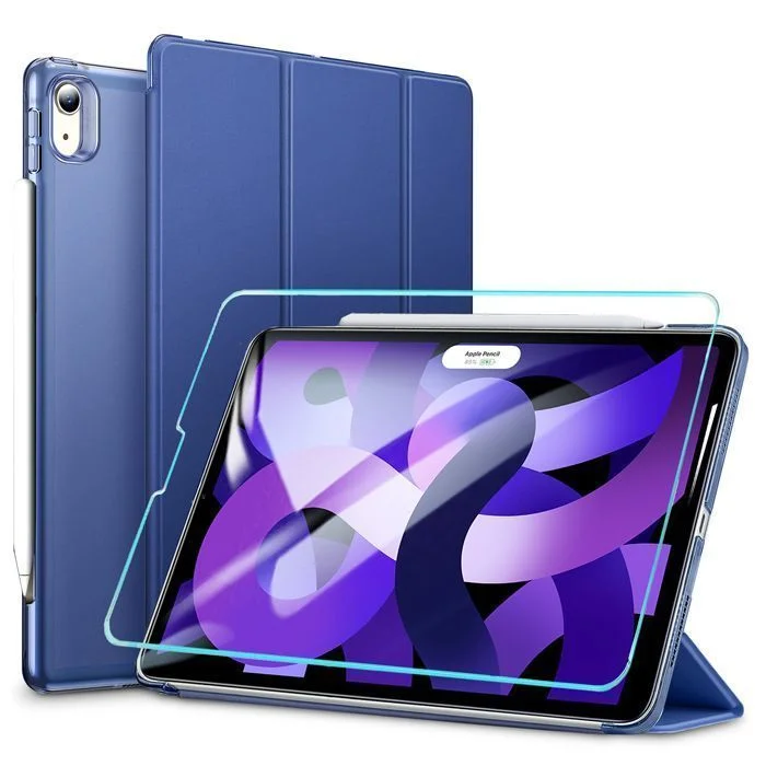 Φωτογραφία προϊόντος: ESR Set Ascend Trifold Case Navy Blue + Tempered Glass iPad Air 4/5