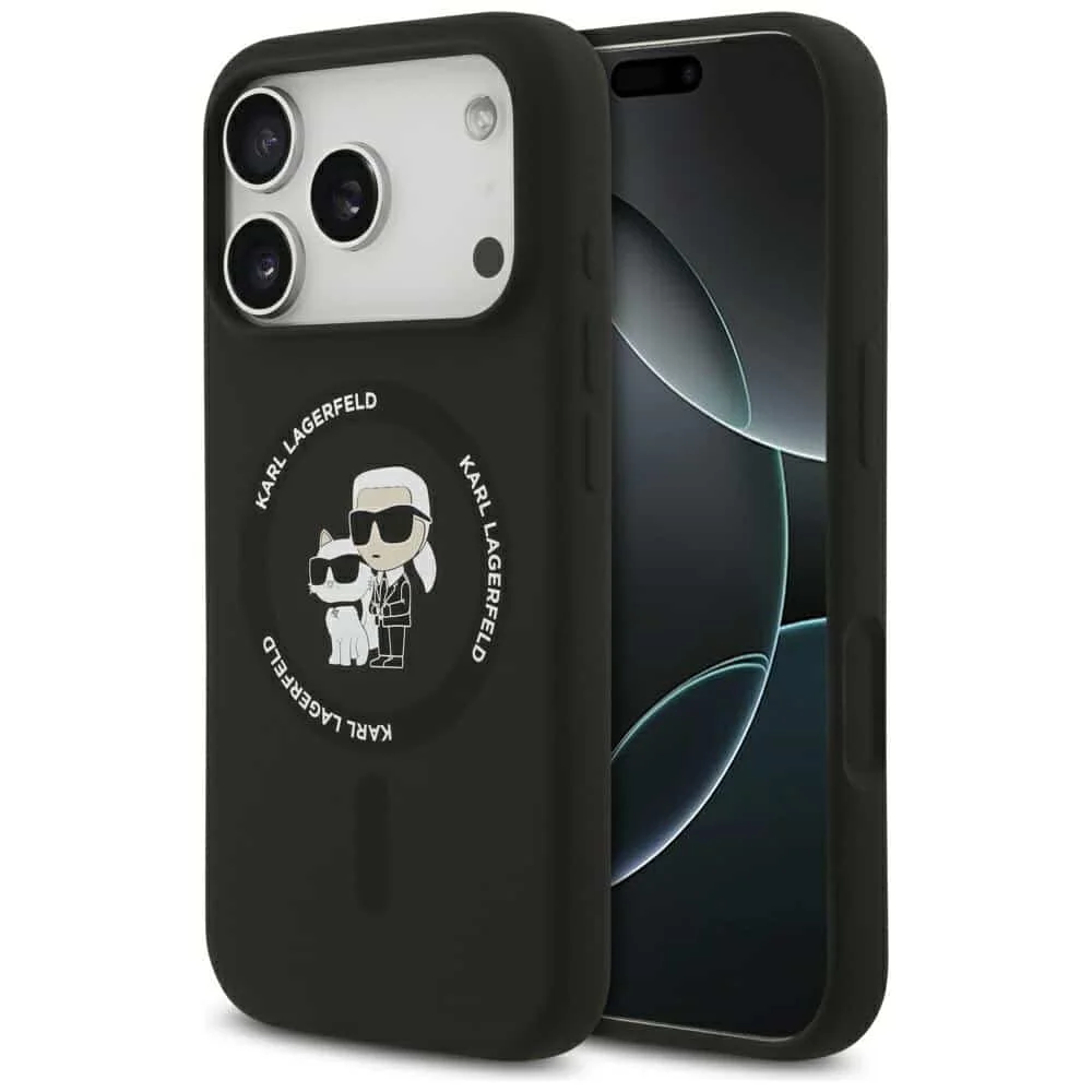 Φωτογραφία προϊόντος: Karl Lagerfeld Karl+amp;Choupette - θήκη για Apple iPhone 17 Pro Max - Μαύρο