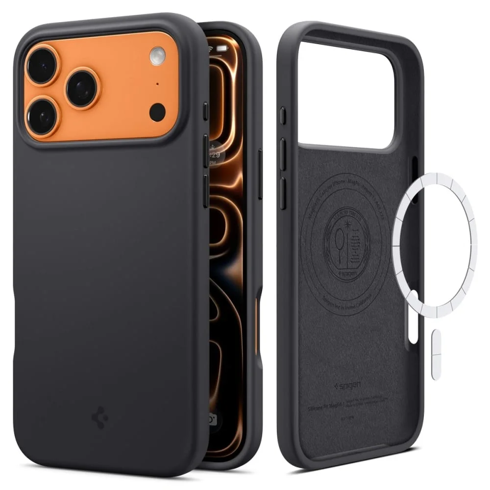 Φωτογραφία προϊόντος: Spigen - Θήκη Σιλικόνης Fit Magsafe Για iPhone 17 Pro - Μαύρη