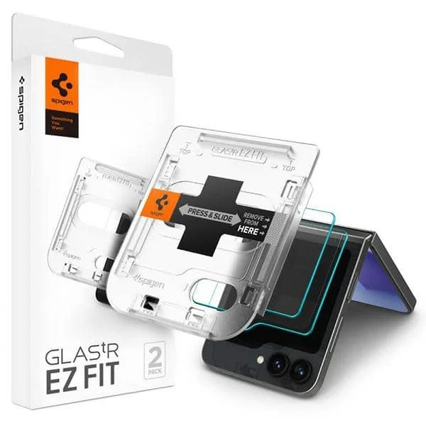 Φωτογραφία προϊόντος: Spigen Glas.TR Sam Z Flip 6 2τμχ "EZ FIT" AGL07972 προστατευτικό γυαλί